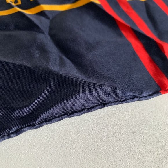 Daniel La Foret 100% Silk Scarf Neck Purse Hair Square Multicolor Hand Rolled - Picture 7 of 7